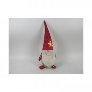 Огляд Новорічна фігурка Novogod`ko Гном у червоному, 37 см, LED зірка. (974624): характеристики, відгуки, ціни.