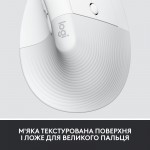 Огляд Мишка Logitech Lift Vertical Ergonomic Wireless/Bluetooth for Business Off-white (910-006496): характеристики, відгуки, ціни.