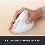 Огляд Мишка Logitech Lift Vertical Ergonomic Wireless/Bluetooth for Business Off-white (910-006496): характеристики, відгуки, ціни.