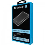 Огляд Батарея універсальна Sandberg 38400mAh, PD/100W, QC/3.0, inp:USB-C/Micro-USB, out:USB-A*2 (420-63): характеристики, відгуки, ціни.