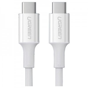 Дата кабель USB-C to USB-C 1.0m US300 20V/5A 100W White Ugreen (60551)
