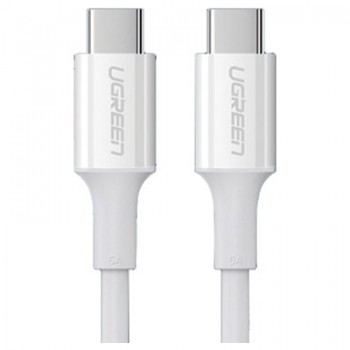 Дата кабель USB-C to USB-C 1.0m US300 20V/5A 100W White Ugreen (60551)