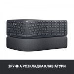 Огляд Клавіатура Logitech ERGO K860 for Business Bluetooth/Wireless UA Black (920-010352): характеристики, відгуки, ціни.