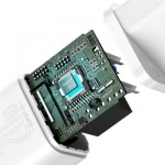 Огляд Зарядний пристрій Baseus Super Si 1C 20W With Simple Wisdom Data Cable Type-C/iP White (TZCCSUP-B02): характеристики, відгуки, ціни.