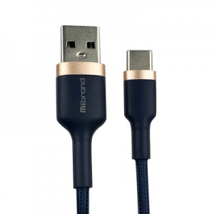 Дата кабель USB 2.0 AM to Type-C 1.0m MI-71 2.4A Navy Blue Mibrand (MIDC/71TNB)