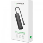 Огляд Перехідник USB2.0 Type-C to VGA V1.2/HDMI V2.0b/DP V1.2a CM260 black Ugreen (60568): характеристики, відгуки, ціни.