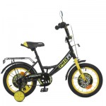 Огляд Дитячий велосипед Profi Original 12" чорно-жовтий (Y1243 (black/ye): характеристики, відгуки, ціни.