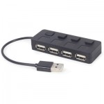 Огляд Концентратор Gembird USB 2.0 4 ports switch black (UHB-U2P4-05): характеристики, відгуки, ціни.