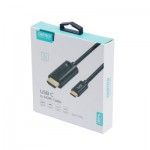 Огляд Кабель мультимедійний USB-C to HDMI 3.0m 4K 30Hz Choetech (XCH-0030BK): характеристики, відгуки, ціни.