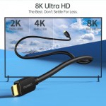 Огляд Кабель мультимедійний HDMI to HDMI 2.0m V.2.1 8K 60Hz HDR10 HLG 48Gbps YUV 444 Choetech (XHH-TP20): характеристики, відгуки, ціни.