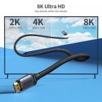 Огляд Кабель мультимедійний HDMI to HDMI 2.0m V.2.1 8K 60Hz HDR10 HLG 48Gbps YUV 444 Choetech (XHH01-BK): характеристики, відгуки, ціни.