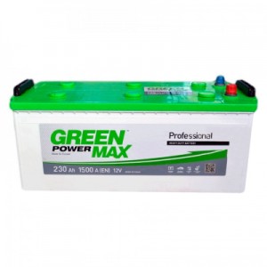 Огляд Акумулятор автомобільний GREEN POWER MAX 230Ah бокова(+/-) (1500EN) (22376): характеристики, відгуки, ціни.