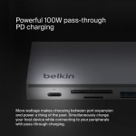 Огляд Концентратор USB-C 7in1 Ethernet Multiport Dock Belkin (INC009BTSGY): характеристики, відгуки, ціни.