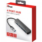 Огляд Концентратор Halyx 4-Port USB-A 3.2 Grey Trust (24947_TRUST): характеристики, відгуки, ціни.