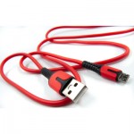 Огляд Дата кабель USB 2.0 AM to Micro 5P 1.0m red Dengos (PLS-M-IND-SOFT-RED): характеристики, відгуки, ціни.