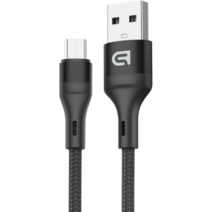 Дата кабель USB 2.0 AM to Micro 5P 1.0m AR77 3A black Armorstandart (ARM64040)