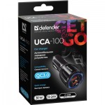 Огляд Зарядний пристрій Defender 2xUSB 30W (2xUSB-A) QC3.0 3А UCA-100 (83833): характеристики, відгуки, ціни.