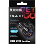 Огляд Зарядний пристрій Defender 2xUSB 30W (2xUSB-A) QC3.0 3А UCA-100 (83833): характеристики, відгуки, ціни.