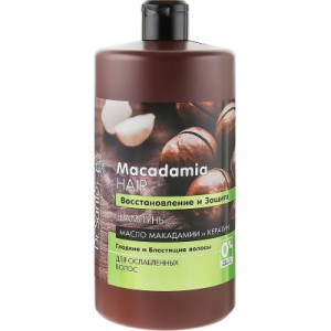 Огляд Шампунь Dr. Sante Macadamia Hair Відновлення та захист 1000 мл (4823015935312): характеристики, відгуки, ціни.