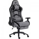 Огляд Крісло ігрове GT Racer X-2534-F Gray/Black Suede (X-2534-F Fabric Gray/Black Suede): характеристики, відгуки, ціни.