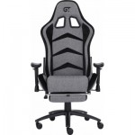 Огляд Крісло ігрове GT Racer X-2534-F Gray/Black Suede (X-2534-F Fabric Gray/Black Suede): характеристики, відгуки, ціни.