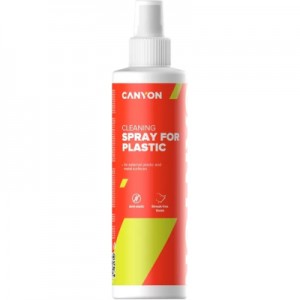 Огляд Спрей для очищення Canyon Plastic Cleaning Spray, 250ml, Blister (CNE-CCL22-H): характеристики, відгуки, ціни.