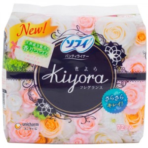 Огляд Щоденні прокладки Sofy Kiyora Happy Floral 72 шт. (4903111330997): характеристики, відгуки, ціни.