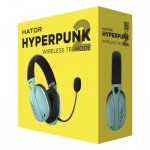 Огляд Навушники Hator Hyperpunk 2 Wireless Tri-mode Black/Mint (HTA-858): характеристики, відгуки, ціни.