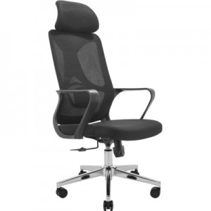Огляд Офісне крісло Richman Монеро Хром M-1 (Tilt) Сітка чорна (ADD0003210): характеристики, відгуки, ціни.