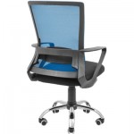 Огляд Офісне крісло Richman Робін Хром Піастра Сітка чорна + синя (ADD0003027): характеристики, відгуки, ціни.