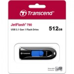Огляд USB флеш накопичувач Transcend 512GB JetFlash 790 Black USB 3.1 (TS512GJF790K): характеристики, відгуки, ціни.