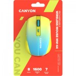 Огляд Мишка Canyon MW-44 LED Rechargeable Wireless/Bluetooth Yellow Blue (CNS-CMSW44UA): характеристики, відгуки, ціни.