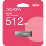 Огляд USB флеш накопичувач ADATA 512GB UV350 Metallic USB 3.2 (AUV350-512G-RBK): характеристики, відгуки, ціни.