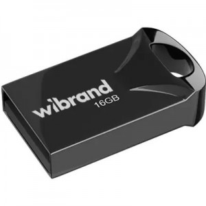 USB флеш накопичувач Wibrand 16GB Hawk Black USB 2.0 (WI2.0/HA16M1B)