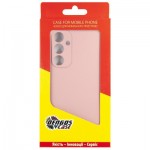 Огляд Чохол до мобільного телефона Dengos Samsung Galaxy A35 5G + Glass Pink (DG-KM-91): характеристики, відгуки, ціни.