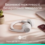 Огляд Навушники Logitech Zone 300 Bluetooth Off-White (981-001417): характеристики, відгуки, ціни.