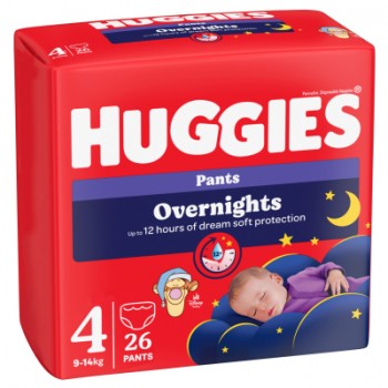 Підгузки Huggies Overnights Pants Трусики 4 9-14 кг 26 шт. (5029053581088)