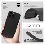 Огляд Чохол до мобільного телефона Armorstandart Matte Slim Fit Apple iPhone 16 Pro Max Camera cover Black (ARM78499): характеристики, відгуки, ціни.