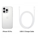Огляд Мобільний телефон Apple iPhone 16 Pro 1TB White Titanium (MYNT3): характеристики, відгуки, ціни.