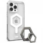 Огляд Чохол до мобільного телефона UAG Apple iPhone 16 Pro Max Plyo MagSafe Ice White/Titanium Stand (1144811BV01): характеристики, відгуки, ціни.