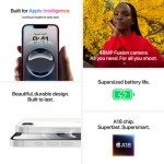 Огляд Мобільний телефон Apple iPhone 16e 256GB White (MD1W4): характеристики, відгуки, ціни.