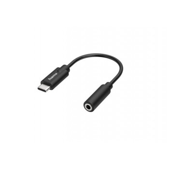 Перехідник USB-C to Stereo Jack 3.5mm Black Hama (00200318)