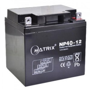 Огляд Батарея до ДБЖ Matrix 12V 40AH (NP40-12): характеристики, відгуки, ціни.