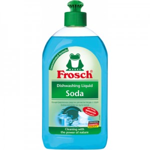 Огляд Засіб для ручного миття посуду Frosch Сода 500 мл (4001499162916): характеристики, відгуки, ціни.