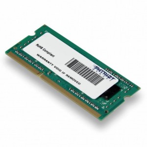 Огляд Модуль для ноутбука SoDIMM DDR3L 4GB 1600 MHz Patriot (PSD34G1600L81S): характеристики, відгуки, ціни.
