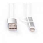 Огляд Дата кабель USB 2.0 AM to Micro 5P&Lightning 1.0m Vinga (USBAMMICRO&Lightning-1.0): характеристики, відгуки, ціни.
