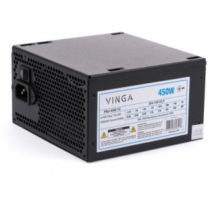 Огляд Блок живлення Vinga 450W ОЕМ (PSU-450-12): характеристики, відгуки, ціни.