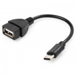 Огляд Дата кабель OTG USB 2.0 AF to Type-C Vinga (VCPDCOTGTCBK): характеристики, відгуки, ціни.