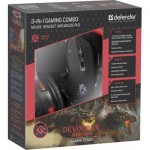 Огляд Мишка Defender Devourer MHP-006 kit mouse+mouse pad+headset (52006): характеристики, відгуки, ціни.