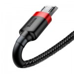 Огляд Дата кабель USB 2.0 AM to Micro 5P 1.0m Cafule 2.4A red+black Baseus (CAMKLF-B91): характеристики, відгуки, ціни.